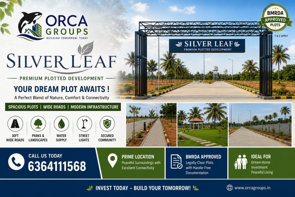 BMRDA approved residential plots at Silver Leaf near Doddaladamara