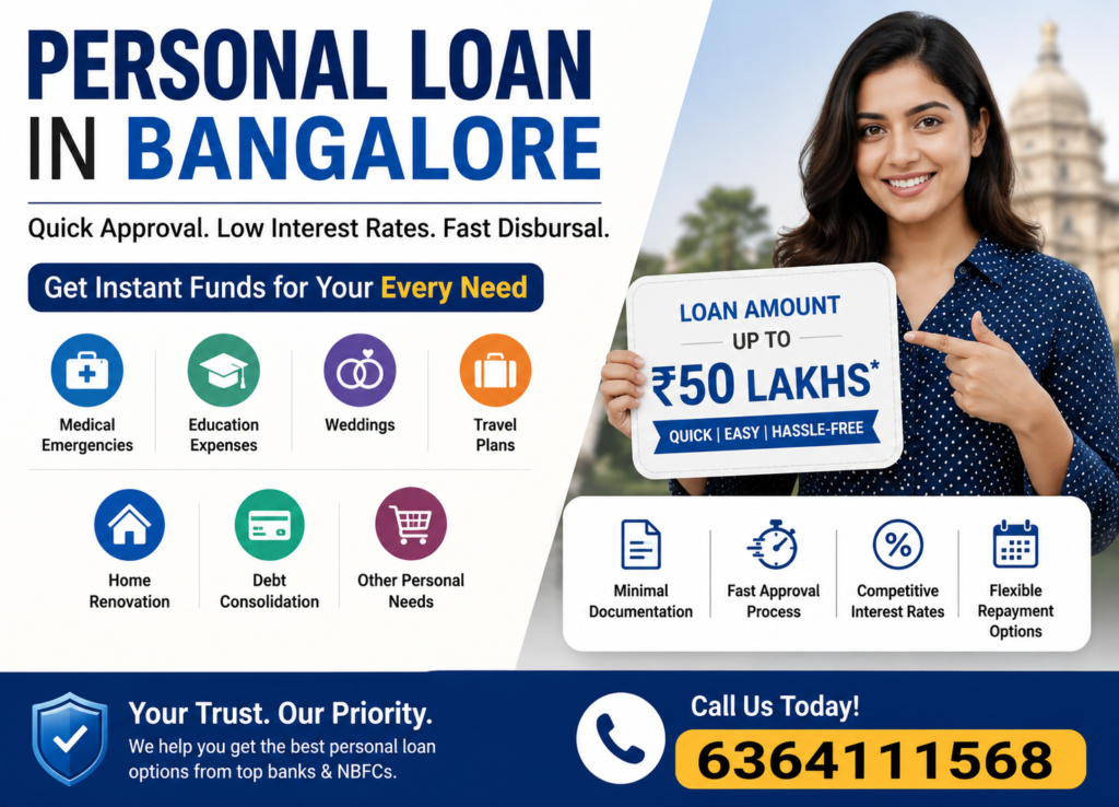 Personal Loan in Bangalore with instant approval, low interest rates, and quick disbursal